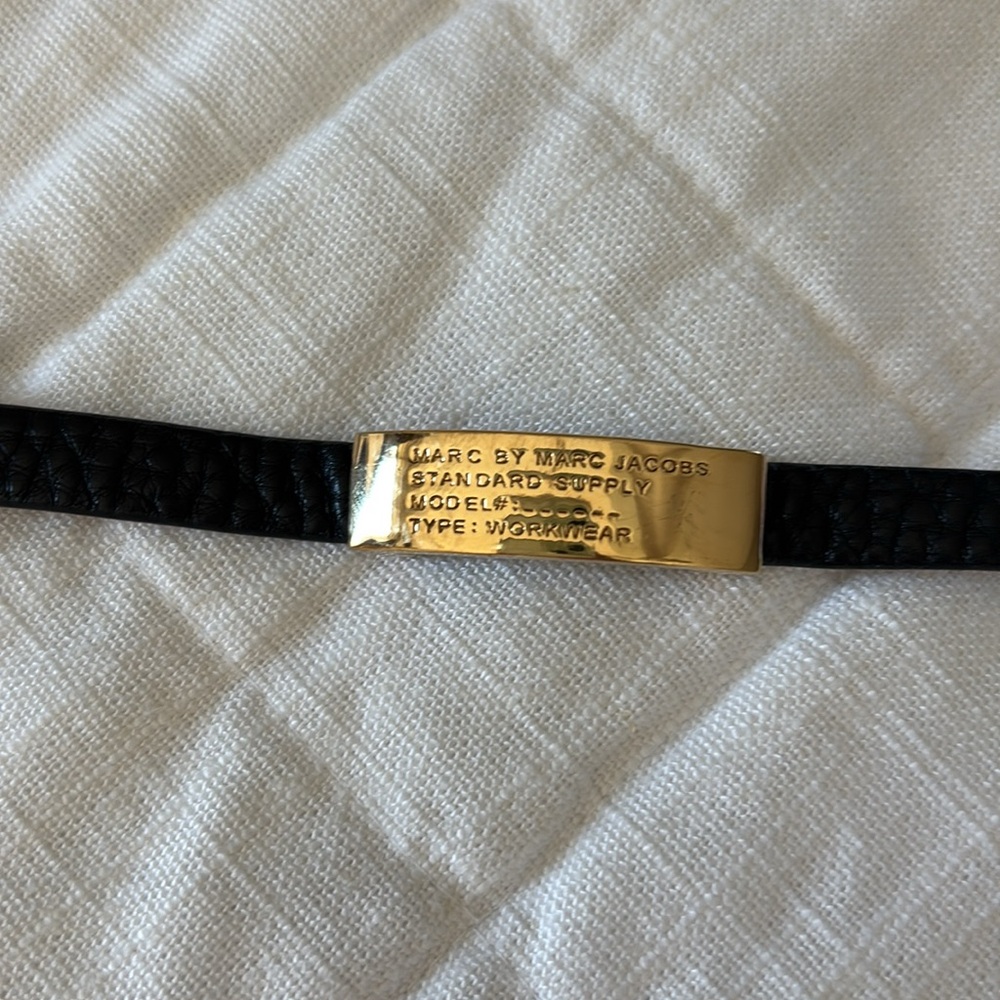 Marc by Marc Jacobs Black Leather Bracelet - Picture 7 of 7